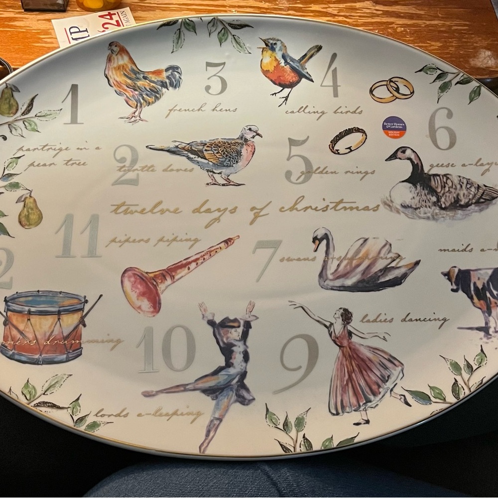 Better Homes & Gardens holiday platter